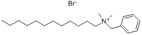 Benzyldodecyldimethylammonium bromide Structure
