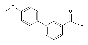 4'-METHYLSULFANYL-BIPHENYL-3-CARBOXYLIC ACID Structure