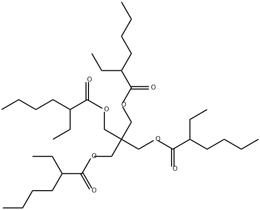 PENTAERYTHRITOL TETRA(2-ETHYLHEXANOATE) Structure