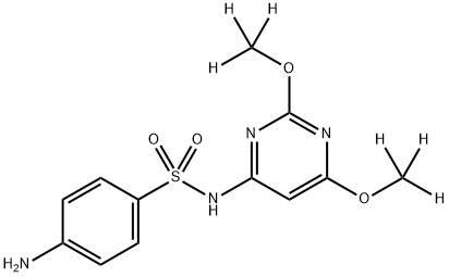 Sulfadimethoxine-d6 Structure