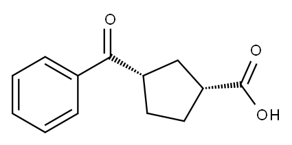 CIS-3-BENZOYLCYCLOPENTANE-1-CARBOXYLIC ACID Structure