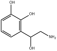 3-(2-amino-1-hydroxyethyl)benzene-1,2-diol Structure