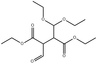 2-(Diethoxymethyl)-3-formylbutanedioic acid diethyl ester Structure