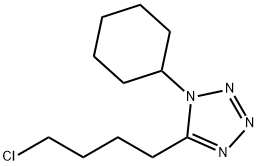 5-(4-Chlorobutyl)-1-cyclohexanyl tetrazole Structure