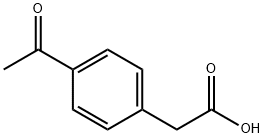 (4-acetylphenyl)acetic acid Structure