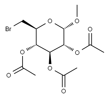 METHYL-2,3,4-TRI-O-ACETYL-6-BROMO-6-DEOXY-ALPHA-D-GLUCOPYRANOSIDE Structure