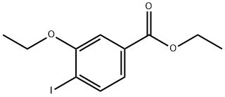 3-Ethoxy-4-iodobenzoic acid ethyl ester Structure