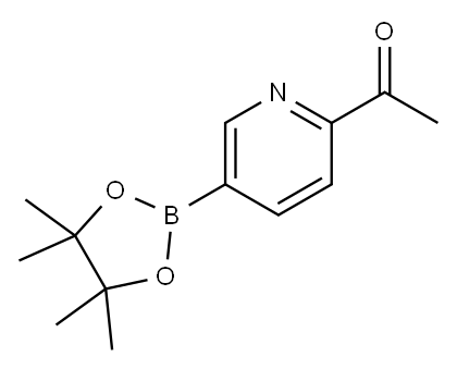 1-(5-(4,4,5,5-tetramethyl-1,3,2-dioxaborolan-2-yl)pyridin-2-yl)ethanone Structure