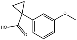 1-(3-METHOXY-PHENYL)-CYCLOPROPANECARBOXYLIC ACID Structure