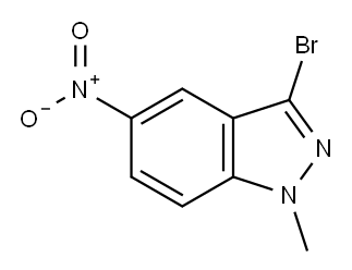 3-Bromo-1-methyl-5-nitro-1H-indazole Structure