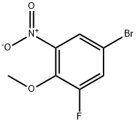 4-BROMO-2-FLUORO-6-NITROANISOLE Structure