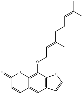 XANTHOTOXOL GERANYL ETHER Structure