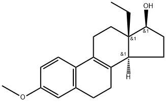 13-Ethyl-3-methoxygona-1,3,5(10),8-tetraen-17beta-ol Structure