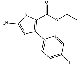 ETHYL 2-AMINO-4-(4-FLUOROPHENYL)THIAZOLE-5-CARBOXYLATE Structure