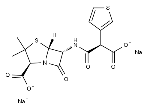 Ticarcillin sodium Structure