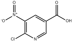 2-Chloro-3-nitro-5-pyridinecarboxylic acid Structure