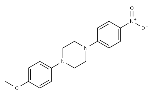 1-(4-Methoxyphenyl)-4-(4-nitrophenyl)piperazine Structure