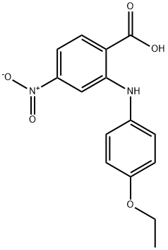 2-((4-ETHOXYPHENYL)AMINO)-4-NITROBENZOIC ACID Structure