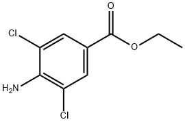 3,5-DICHLORO-4-AMINOBENZOIC ACID ETHYL ESTER Structure