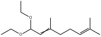 1,1-Diethoxy-3,7-dimethylocta-2,6-diene Structure