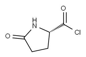 2-Pyrrolidinecarbonyl chloride, 5-oxo-, (2S)- (9CI) Structure
