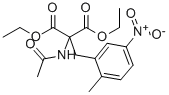 DIETHYL 2-(ACETAMINDO)-2-(2-METHYL-5-NITROBENZYL)MALONATE Structure