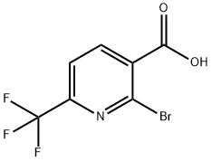 2-BROMO-6-TRUFLUOROMETHYL-3-PYRIDINECARBOXYLIC ACID Structure