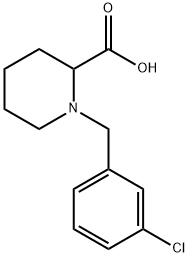 1-[(3-CHLOROPHENYL)METHYL]-2-PIPERIDINECARBOXYLIC ACID Structure