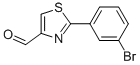 2-(3-BROMO-PHENYL)-THIAZOLE-4-CARBALDEHYDE Structure
