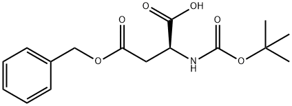 Boc-L-aspartic acid 4-benzyl ester Structure