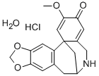 3H-7,13b-Methano(1,3)benzodioxolo(5,6-e)(2)benzazocin-3-one, 5,6,7,8-t etrahydro-2-methoxy-, hydrochloride, (+-)-, hydrate (2:2:1) Structure
