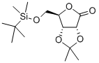 5-O-(TERT-BUTYLDIMETHYLSILYL)-2,3-O-ISOPROPYLIDENE-D-RIBONIC ACID GAMMA-LACTONE Structure