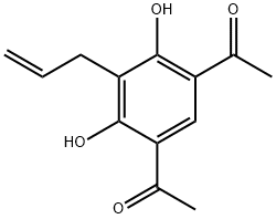 1-(5-ACETYL-3-ALLYL-2,4-DIHYDROXYPHENYL)ETHAN-1-ONE Structure