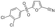 2-Furancarbonitrile, 5-((3,4-dichlorophenyl)sulfonyl)- Structure