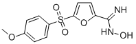 2-Furancarboximidamide, N-hydroxy-5-((4-methoxyphenyl)sulfonyl)- Structure