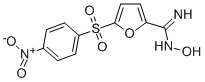 N-Hydroxy-5-((4-nitrophenyl)sulfonyl)-2-furancarboximidamide Structure