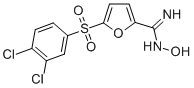 2-Furancarboximidamide, 5-((3,4-dichlorophenyl)sulfonyl)-N-hydroxy- Structure
