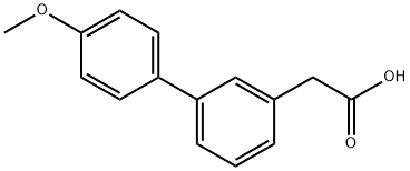 (4'-METHOXY-BIPHENYL-3-YL)-ACETIC ACID Structure