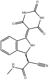 76199-85-4 2-cyano-2-[2,3-dihydro-3-(tetrahydro-2,4,6-trioxo-5(2H)-pyrimidinylidene)-1H-isoindol-1-ylidene]-N-methylacetamide