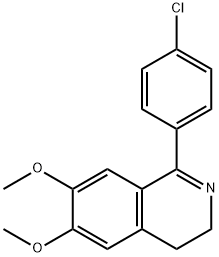 1-(4-CHLOROPHENYL)-6,7-DIMETHOXY-3,4-DIHYDROISOQUINOLINE Structure