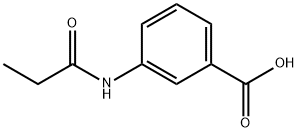 Benzoic acid, 3-[(1-oxopropyl)amino]- (9CI) Structure