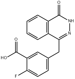 2-fluoro-5-((4-oxo-3,4-dihydrophthalazin-1-yl)Methyl)benzoic acid Structure