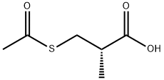 D-(-)-3-Acetylthio-2-methylpropionic acid Structure