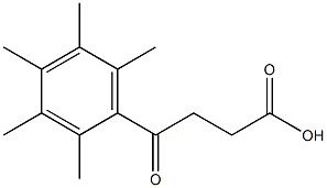 4-(2,3,4,5,6-PENTAMETHYLPHENYL)-4-OXOBUTYRIC ACID Structure