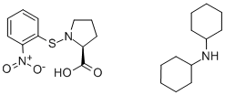 N-O-NITROPHENYLSULFENYL-L-PROLINE DI(CYCLOHEXYL)AMMONIUM SALT Structure