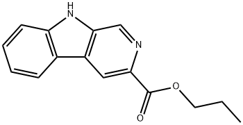 9H-B-CARBOLINE-3-CARBOXYLIC ACID PROPYL ESTER Structure