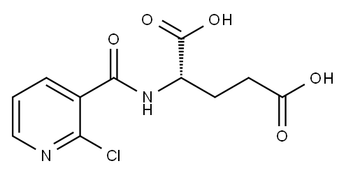 Glutamic acid, N-(2-chloronicotinoyl)- Structure