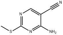 4-AMINO-2-(METHYLTHIO)PYRIMIDINE-5-CARBONITRILE Structure