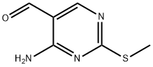 4-Amino-2-(methylthio)pyrimidine-5-carbaldehyde Structure