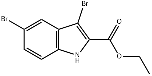 ETHYL 3,5-DIBROMO-1H-INDOLE-2-CARBOXYLATE Structure